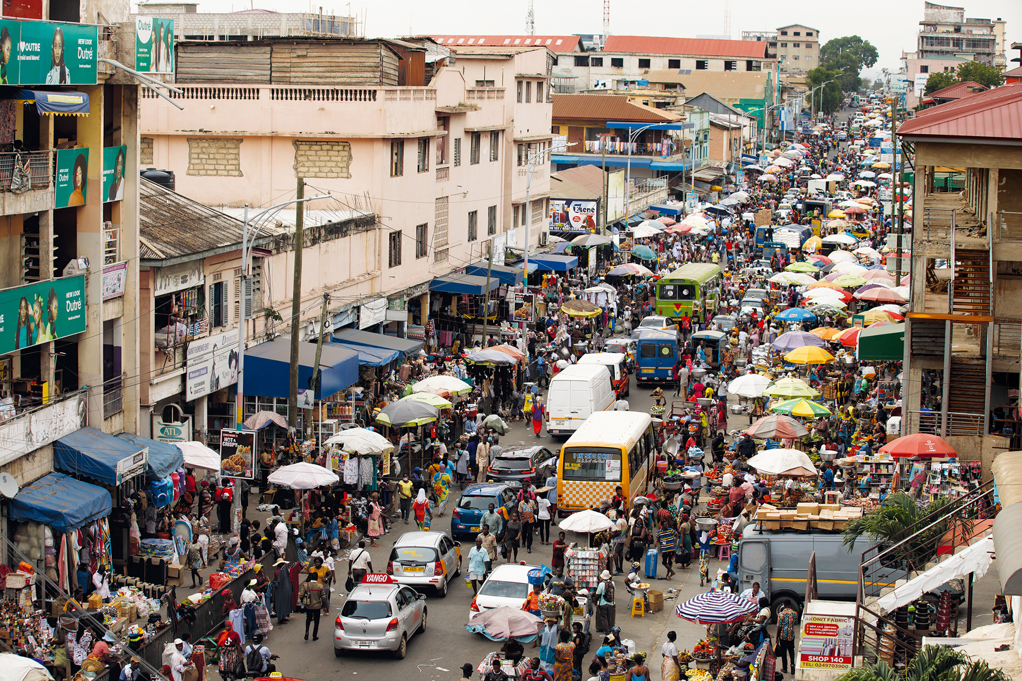 Makola Market street level, Accra